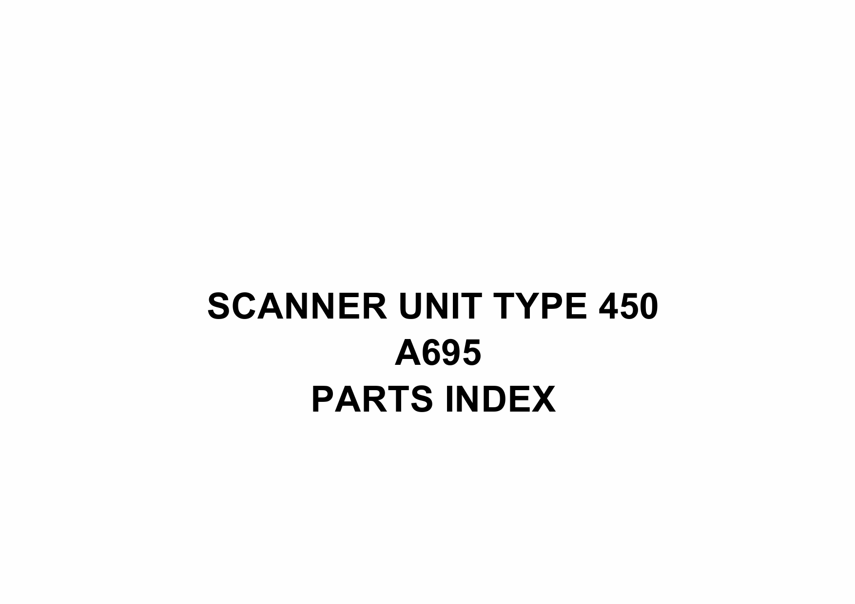 RICOH Options A695 SCANNER-UNIT-TYPE-450 Parts Catalog PDF download-6